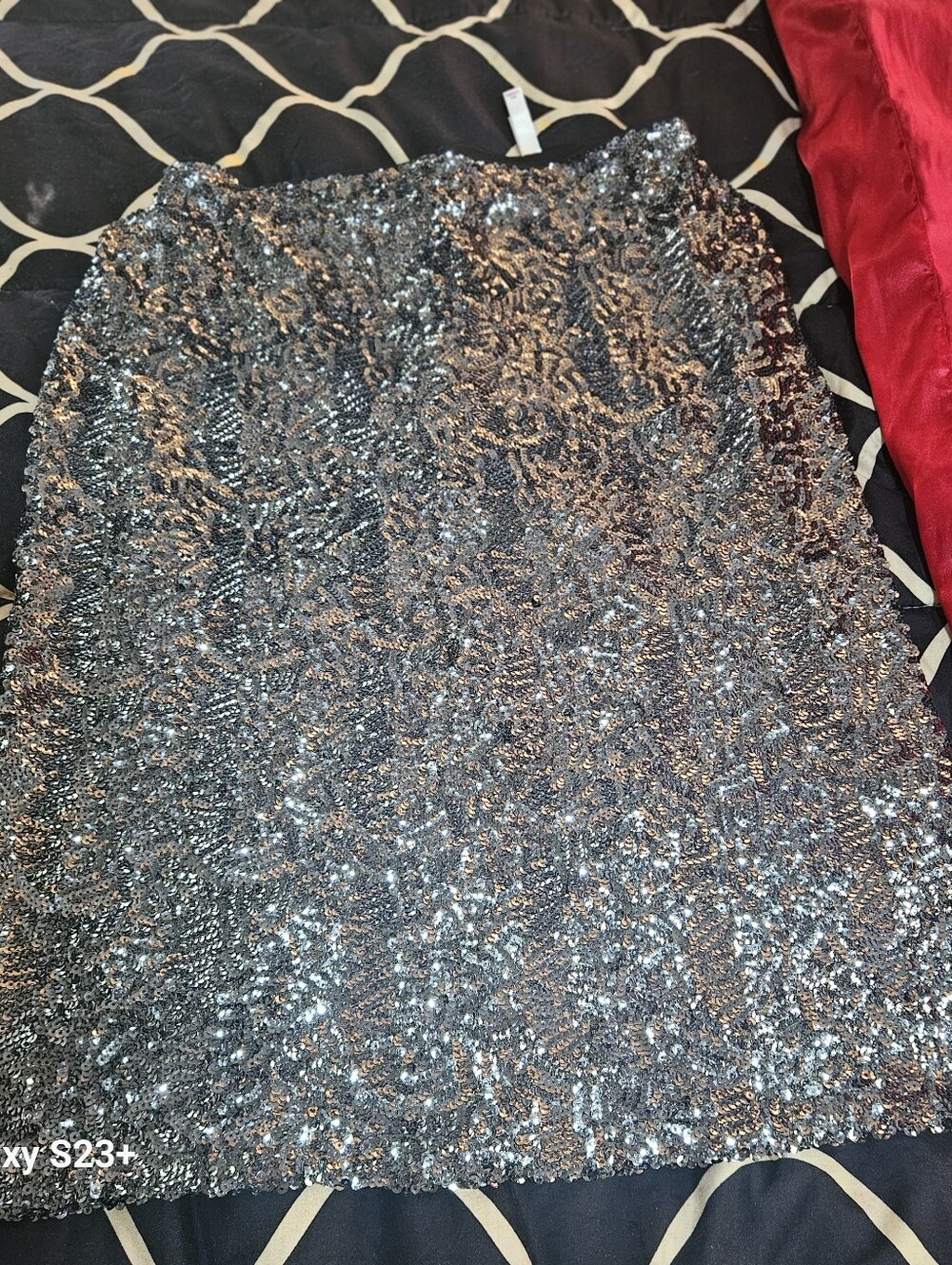 Xl Silver Sequin Womens Dress - Sparkle Party Skirt